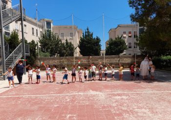 I bambini del Centro estivo ringraziano la Nazionale di calcio italiana